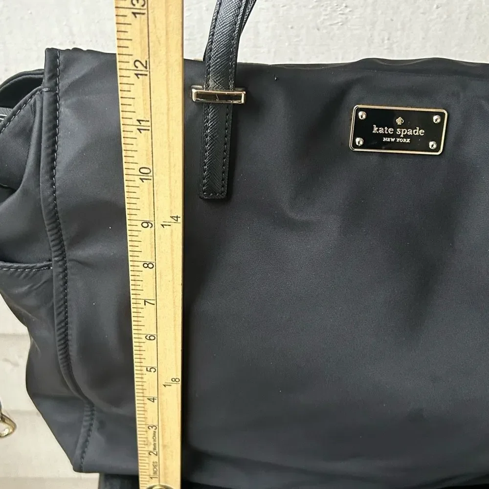 Kate Spade Kaylie Baby Bag Classic Black Nylon Tote Diaper Bag